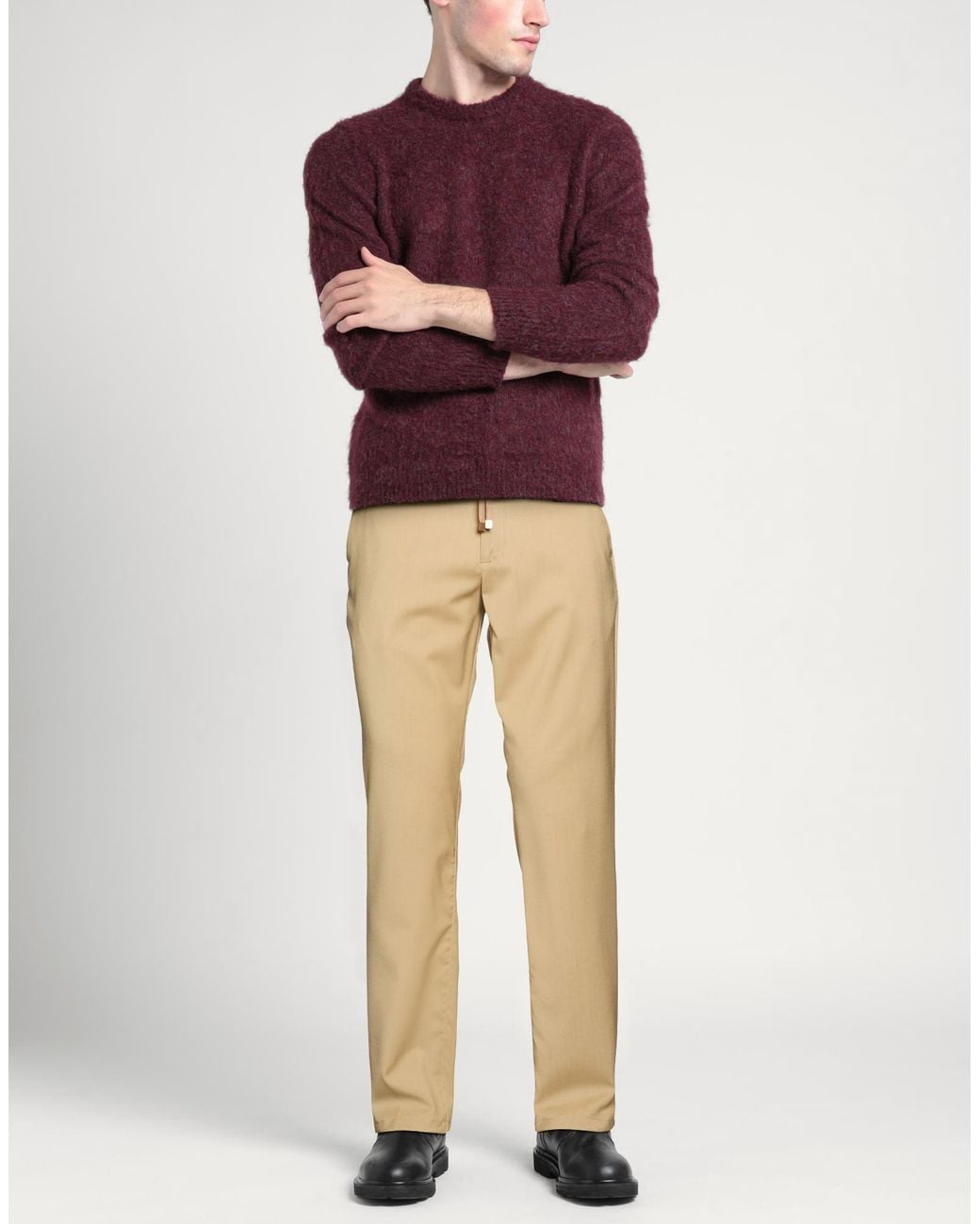 Cruna Natural Pants Virgin Wool for men