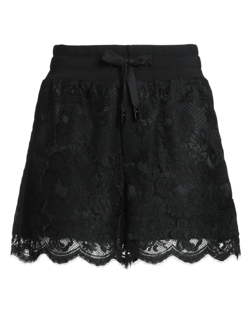 Dolce & Gabbana Black Shorts & Bermuda Shorts Viscose, Polyamide