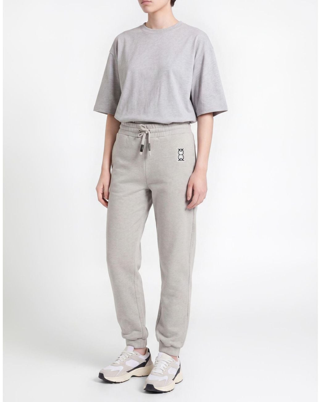 Pinko Gray Pants Cotton