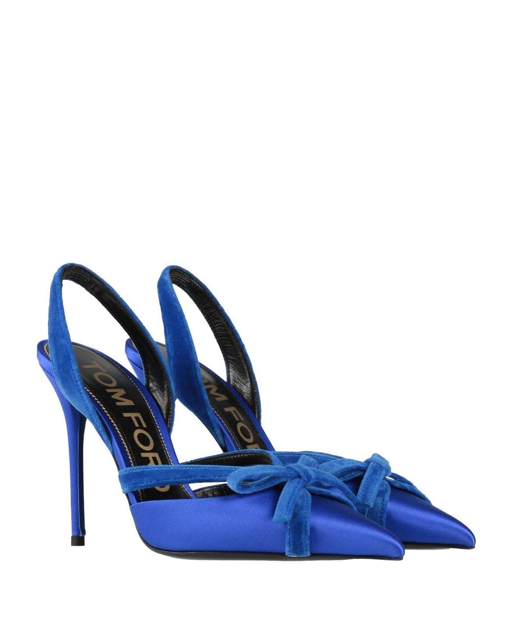 Tom Ford Blue Pumps Viscose, Silk, Cotton