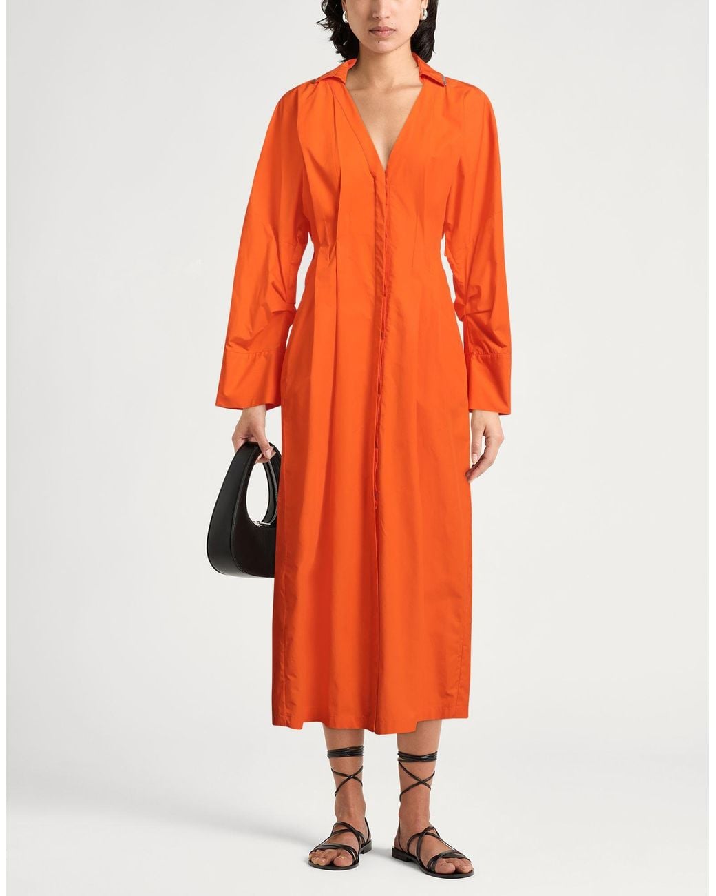 Fabiana Filippi Orange Maxi Dress