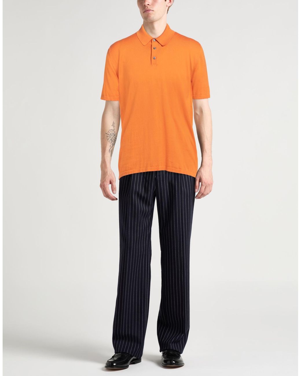 Roberto Collina Orange Sweater for men