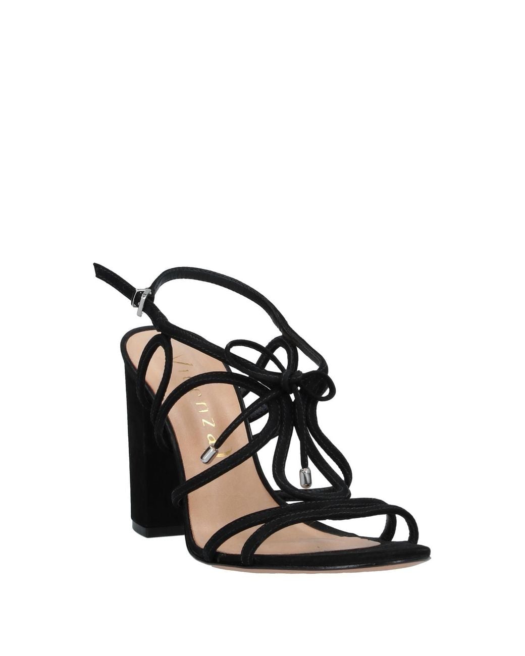 Vicenza Black Sandals Leather