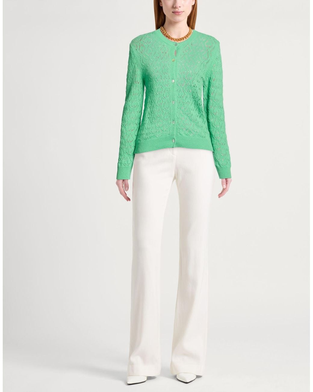 Bellwood Green Cardigan Wool, Cashmere