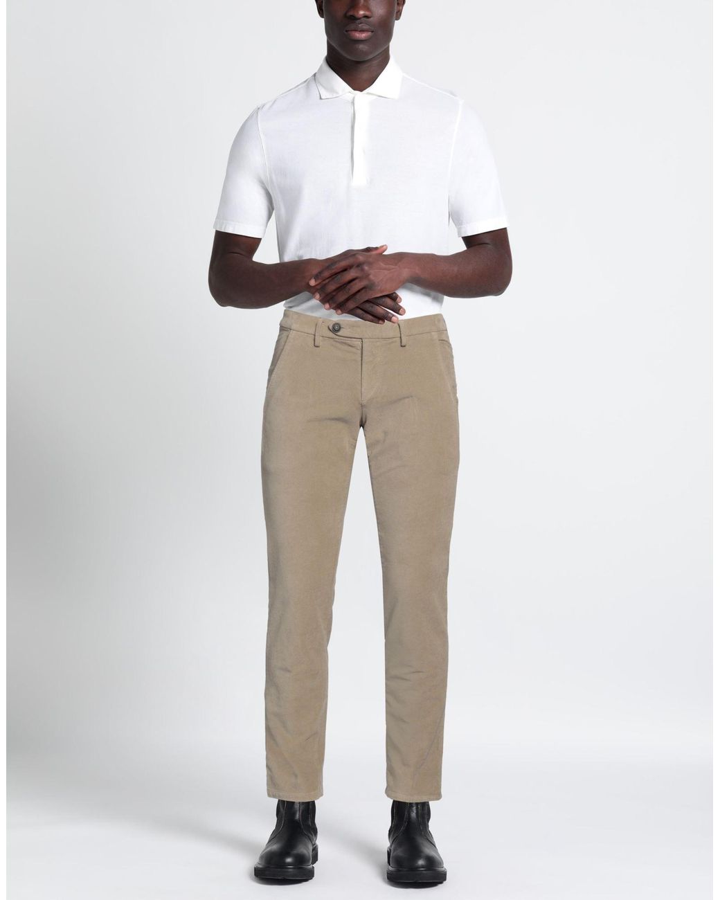 Roy Rogers Natural Sand Pants Cotton, Elastane for men