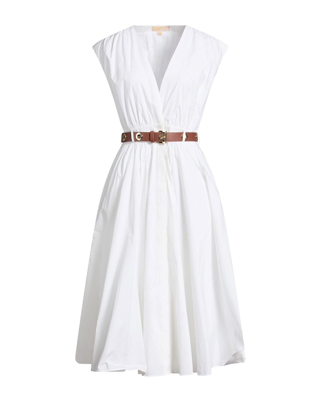 MICHAEL Michael Kors White Midi Dress