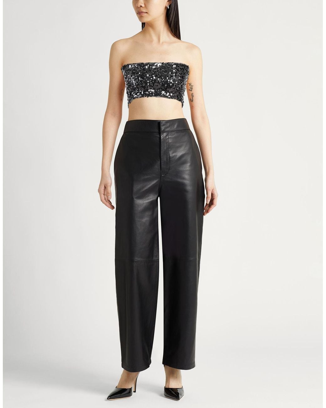 Jucca Black Charcoal Top Polyamide, Elastane