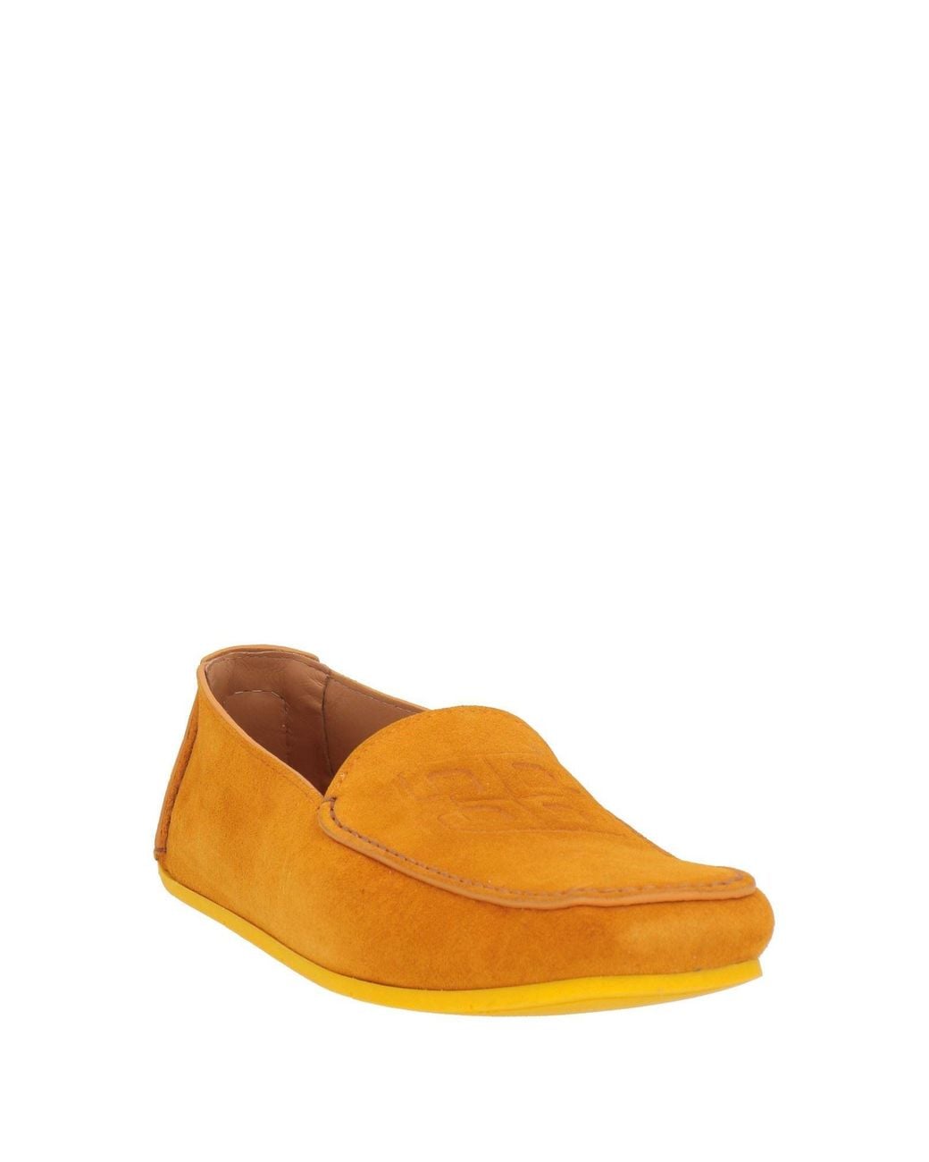 Fabi Orange Loafers Soft Leather for men