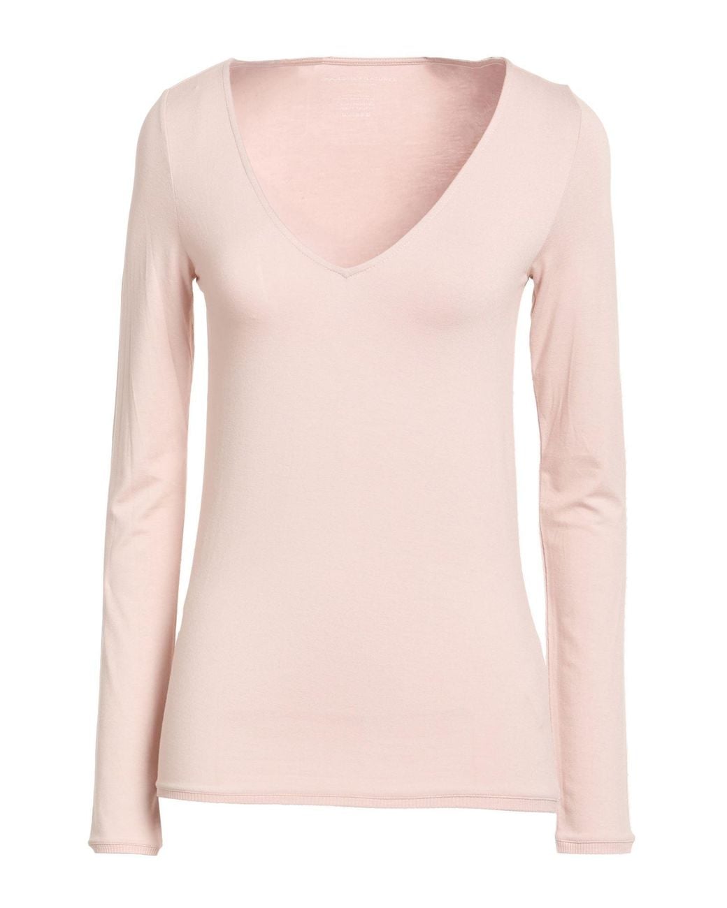 Majestic Filatures Pink T-Shirt Viscose, Elastane