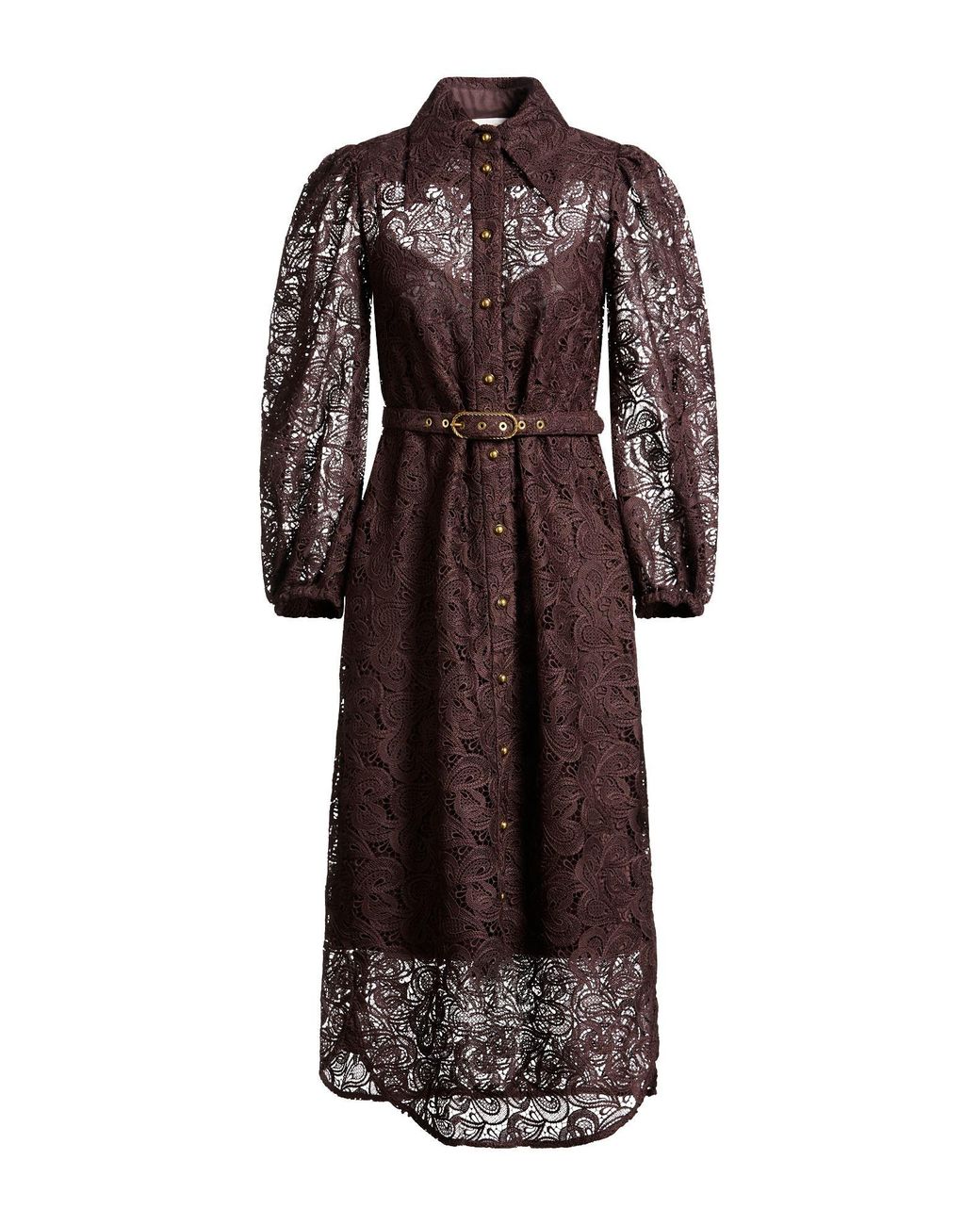 princess polly baby blue dress Zimmermann Midi Dress in Brown