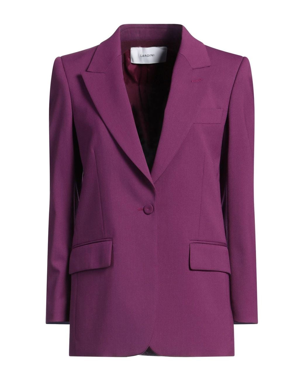 Lardini Purple Mauve Blazer Polyester, Wool, Elastane
