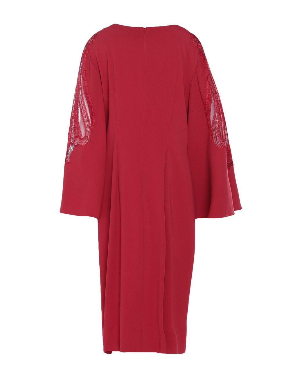 Alberta Ferretti Red Midi Dress