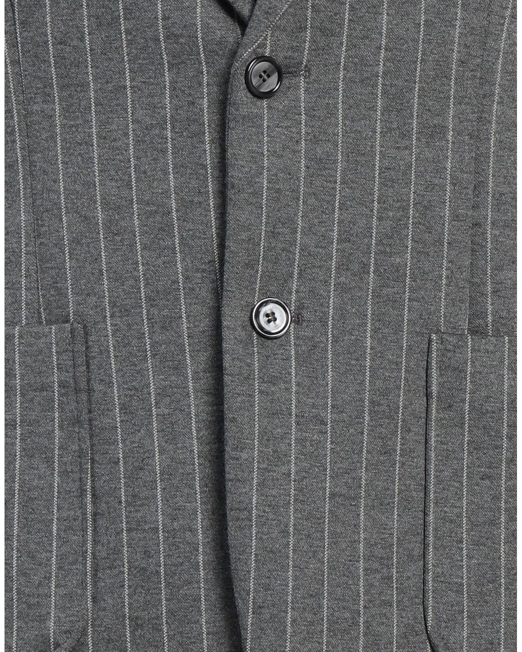 Daniele Alessandrini Gray Blazer Polyester, Viscose, Elastane for men