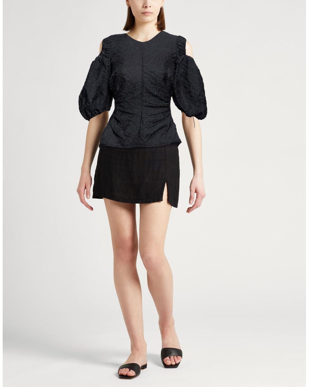 CECILIE BAHNSEN Blue Top Cotton, Polyamide, Polyester
