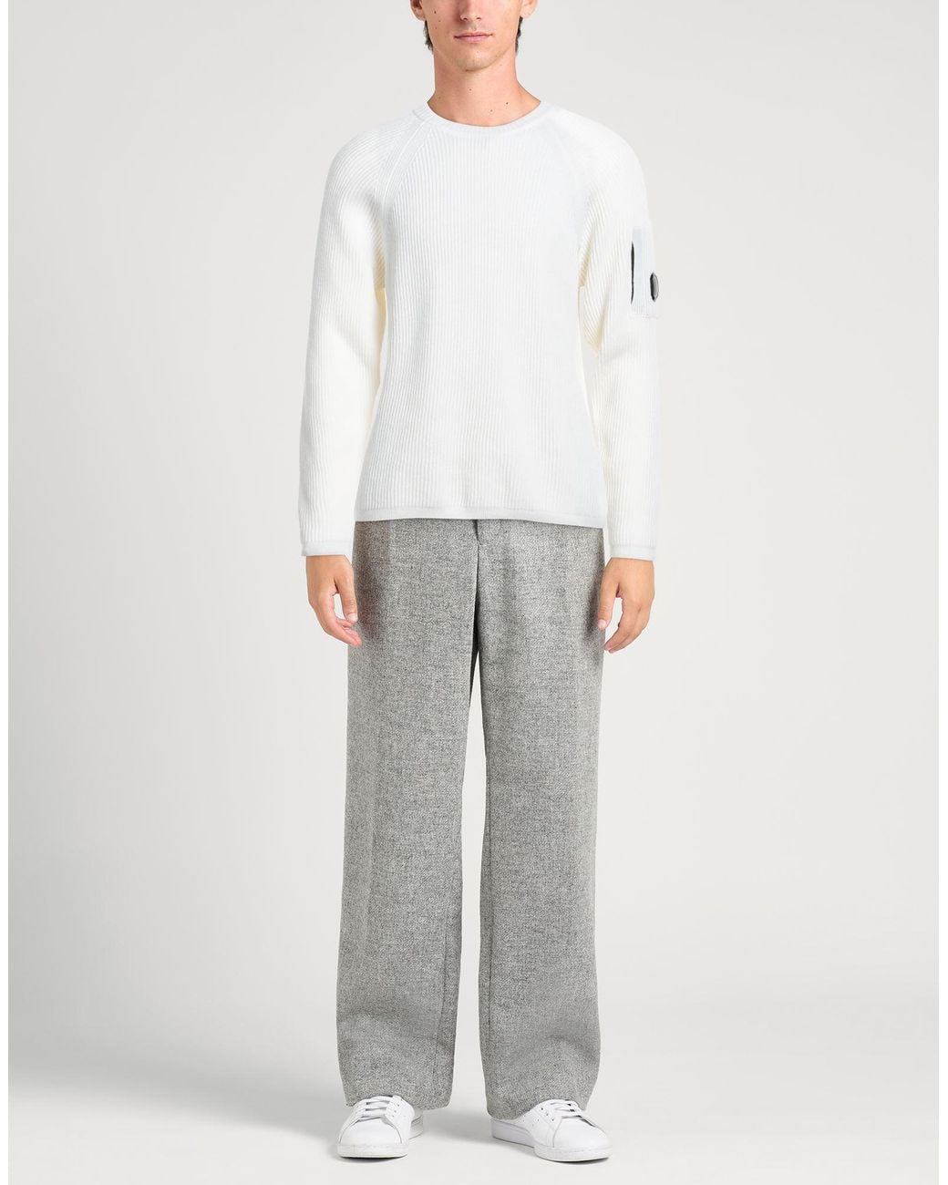 C P Company White Jumper for men