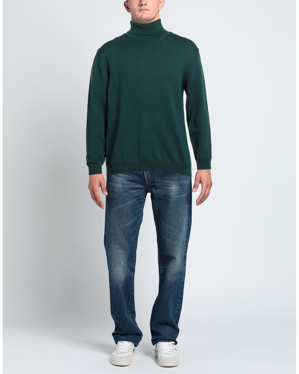 Roberto Collina Green Turtleneck for men