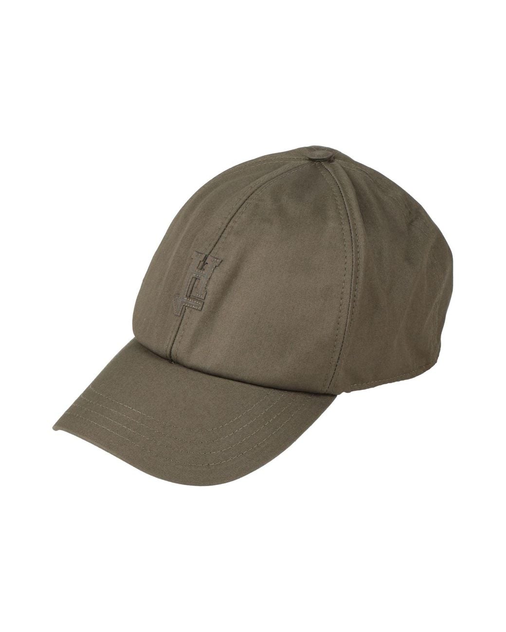 Herno Gray Military Hat Cotton for men