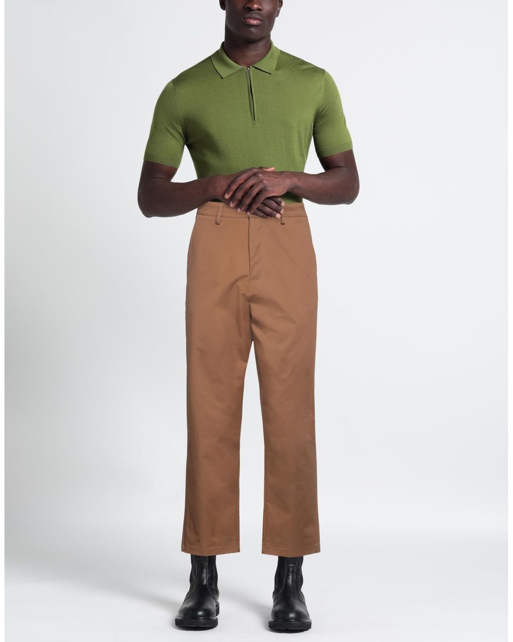 Daniele Alessandrini Brown Pants for men