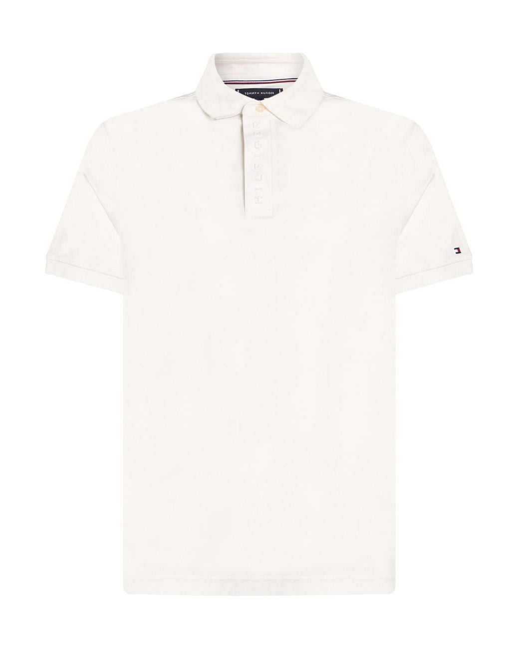 Tommy Hilfiger White Polo Shirt Cotton for men