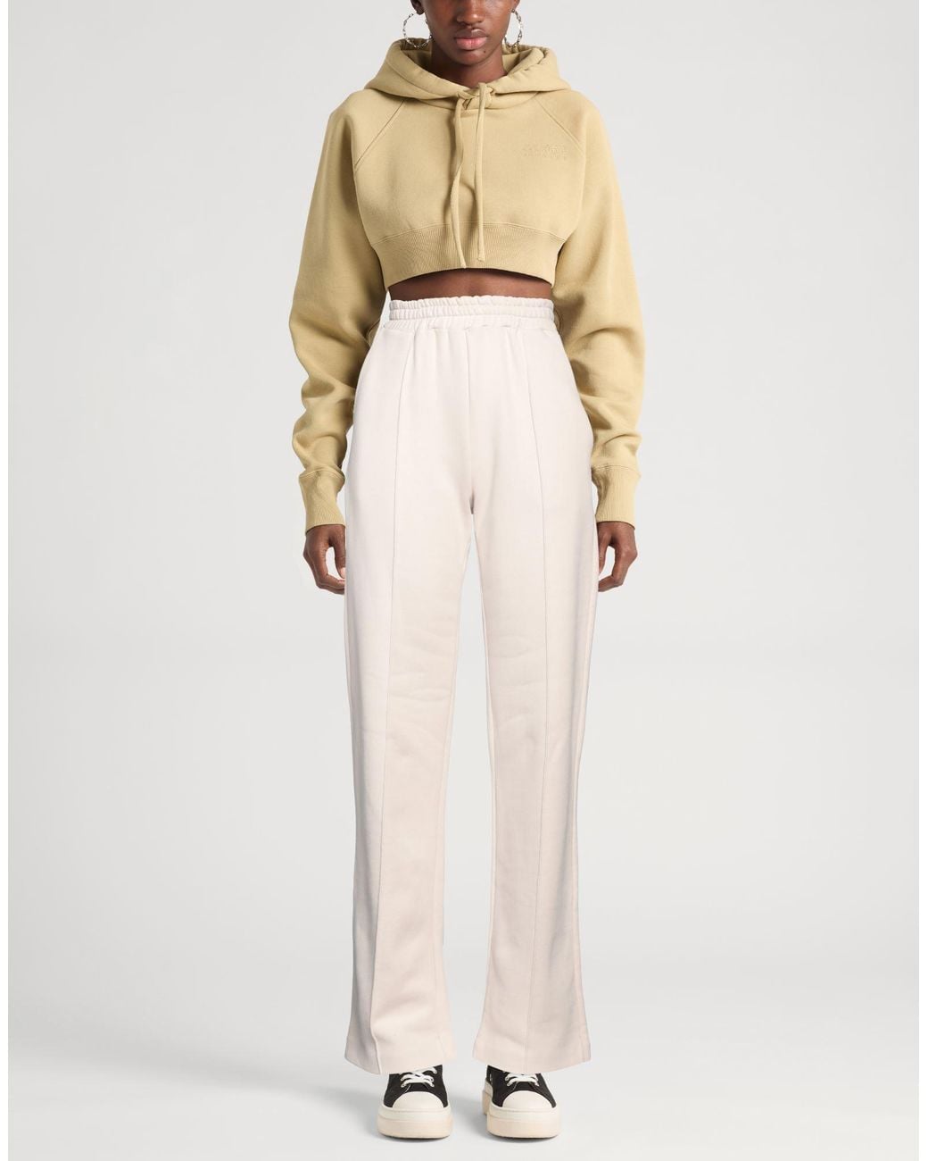 Dondup White Pants Cotton, Polyester