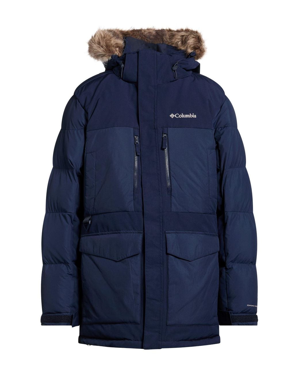 Columbia Blue Puffer Polyester, Cotton for men