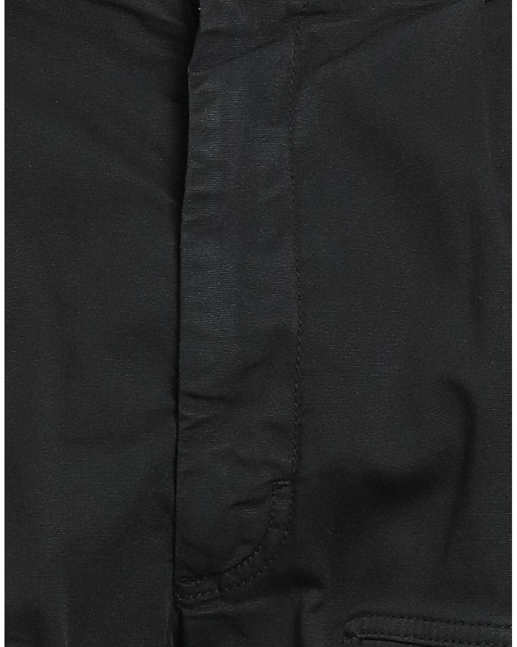 Paolo Pecora Black Pants Cotton, Elastane for men