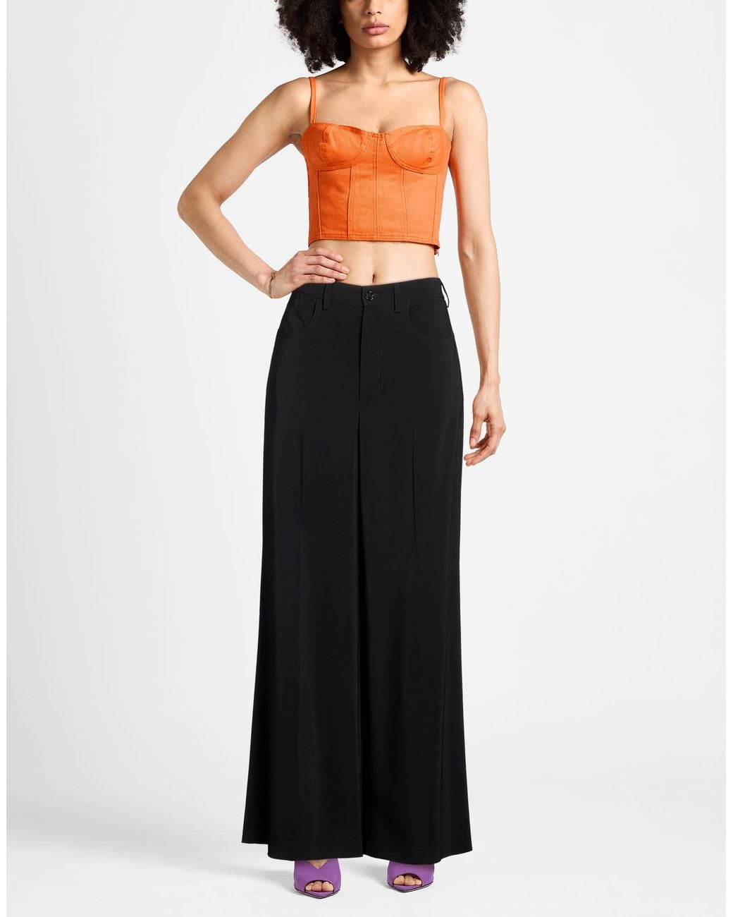 Marni Black Pants Viscose, Elastane
