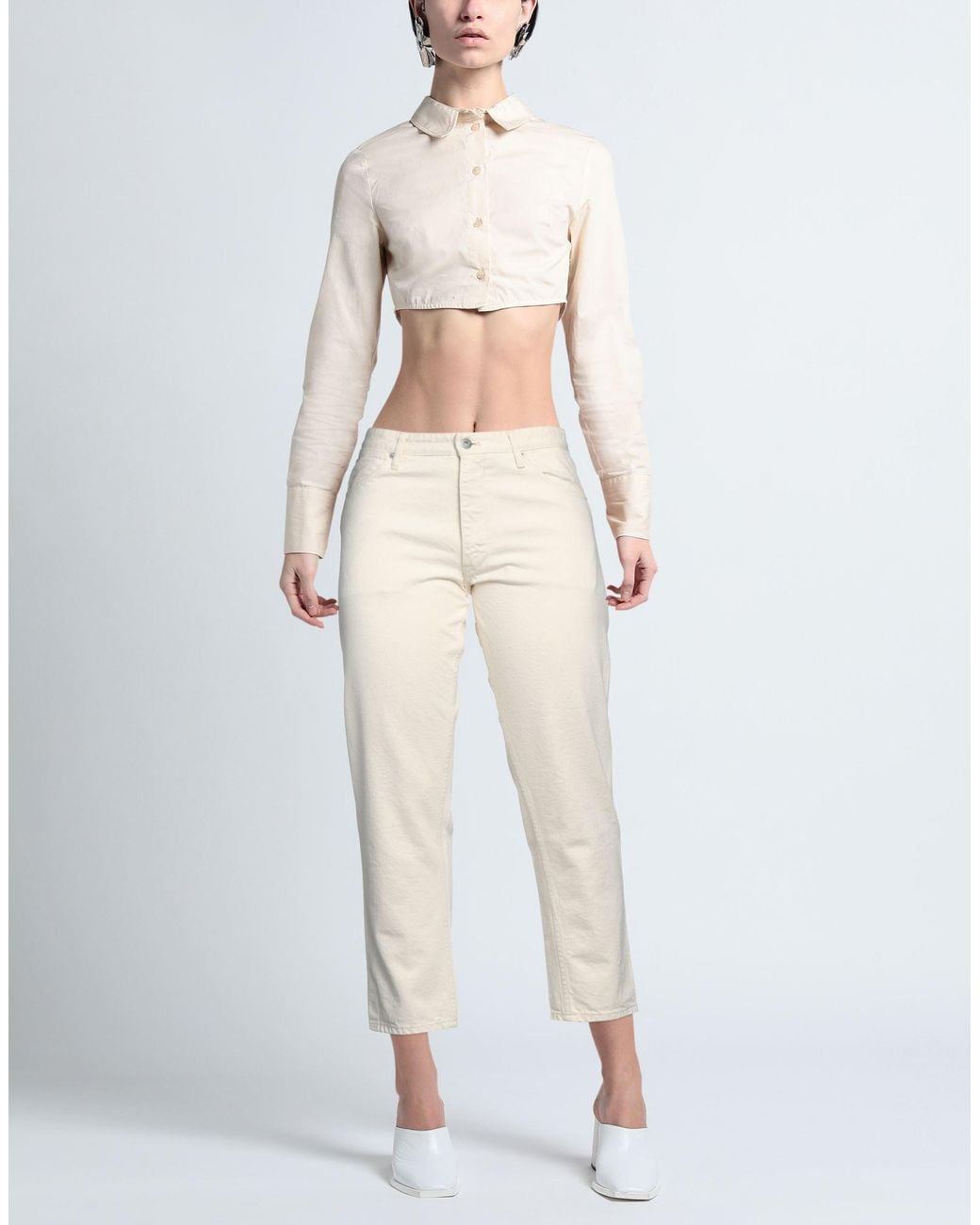 Jil Sander White Jeans