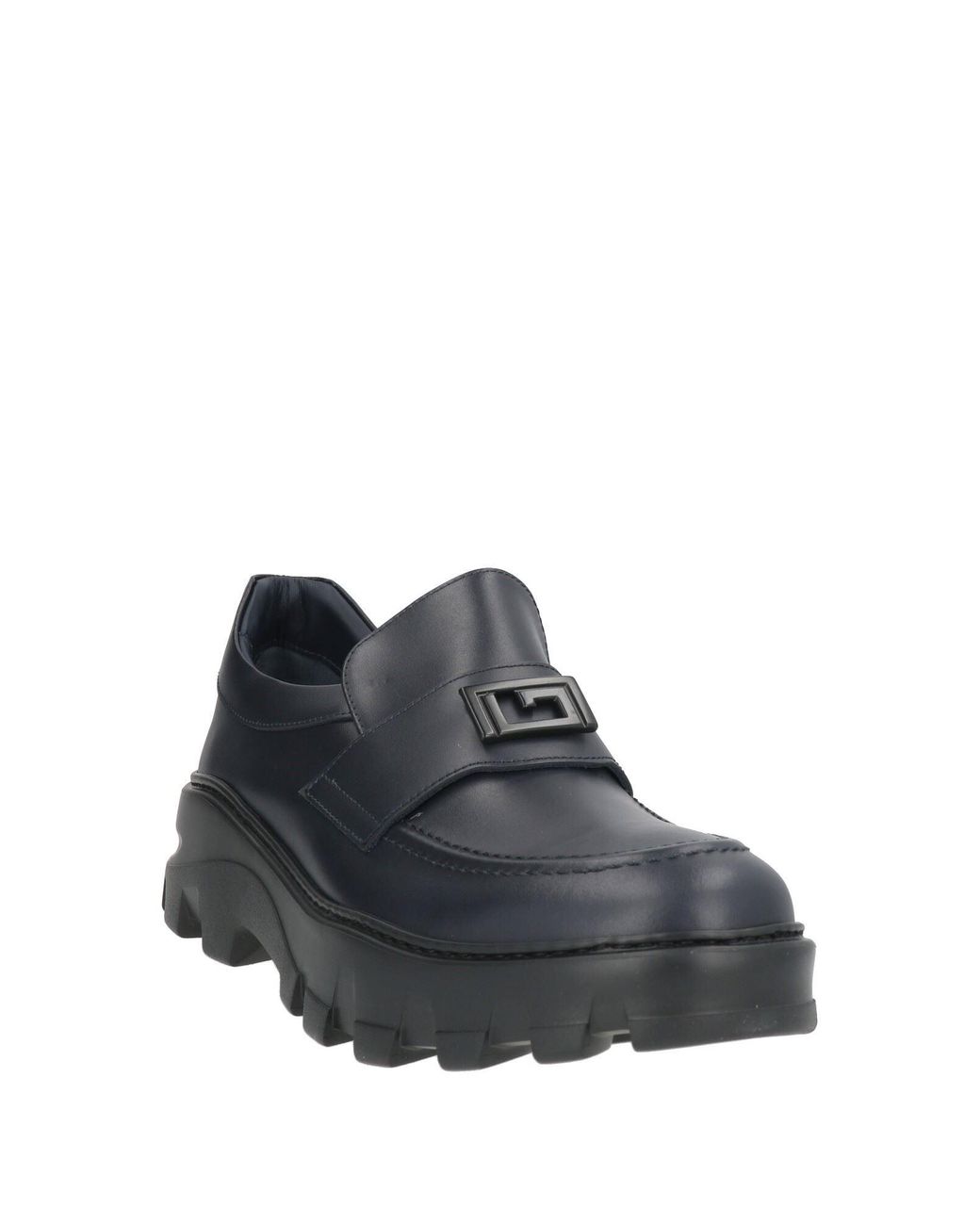 Giovanni Conti Gray Midnight Loafers Calfskin for men