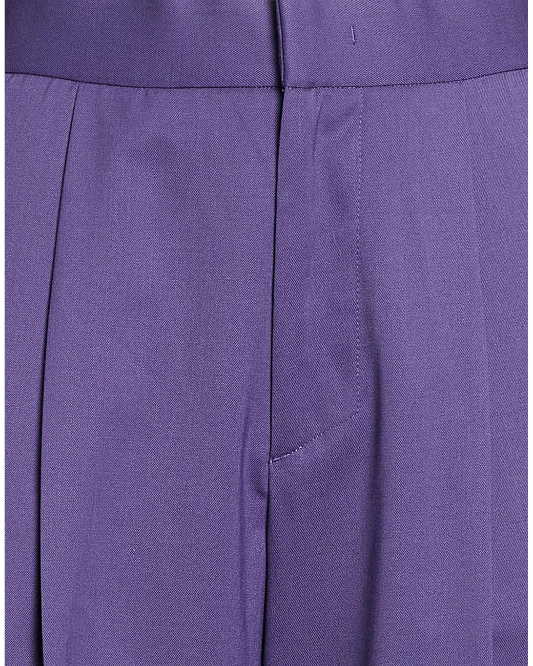 Bonsai Purple Pants Polyester, Virgin Wool, Elastane