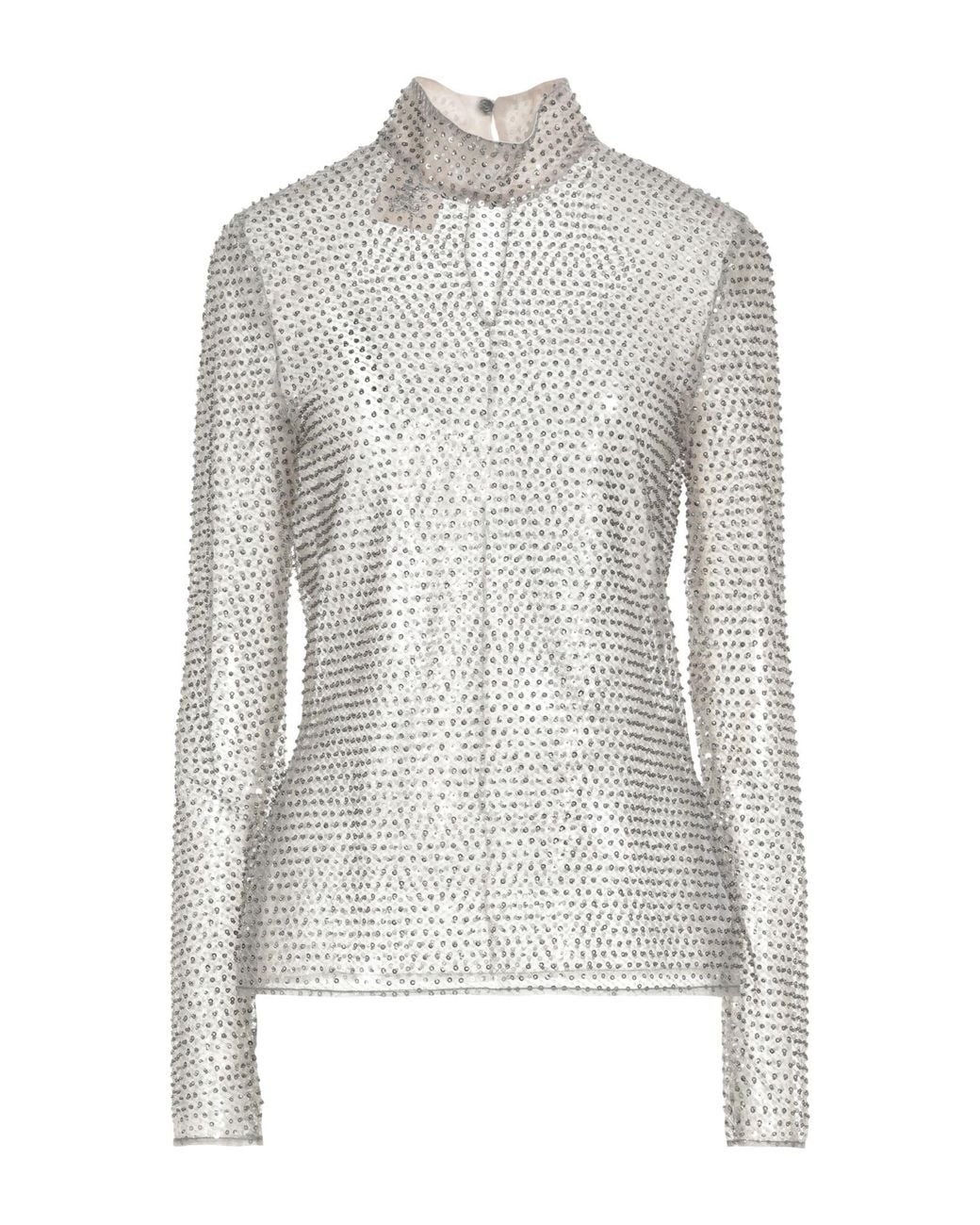 Semicouture Gray Top Polyester