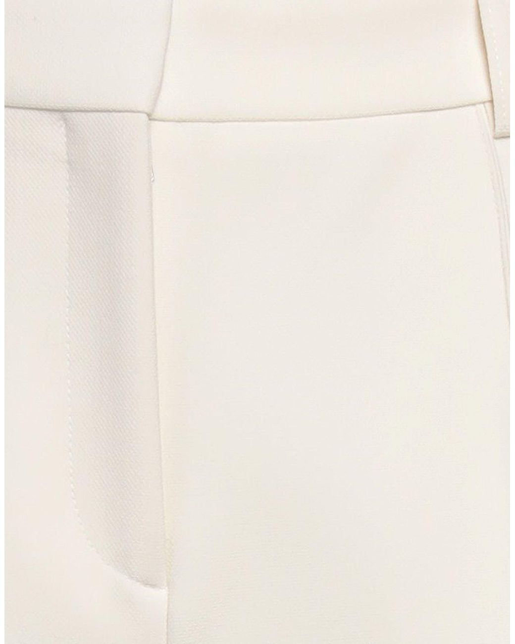 Victoria Beckham White Pants Polyester, Virgin Wool, Polyamide, Elastane