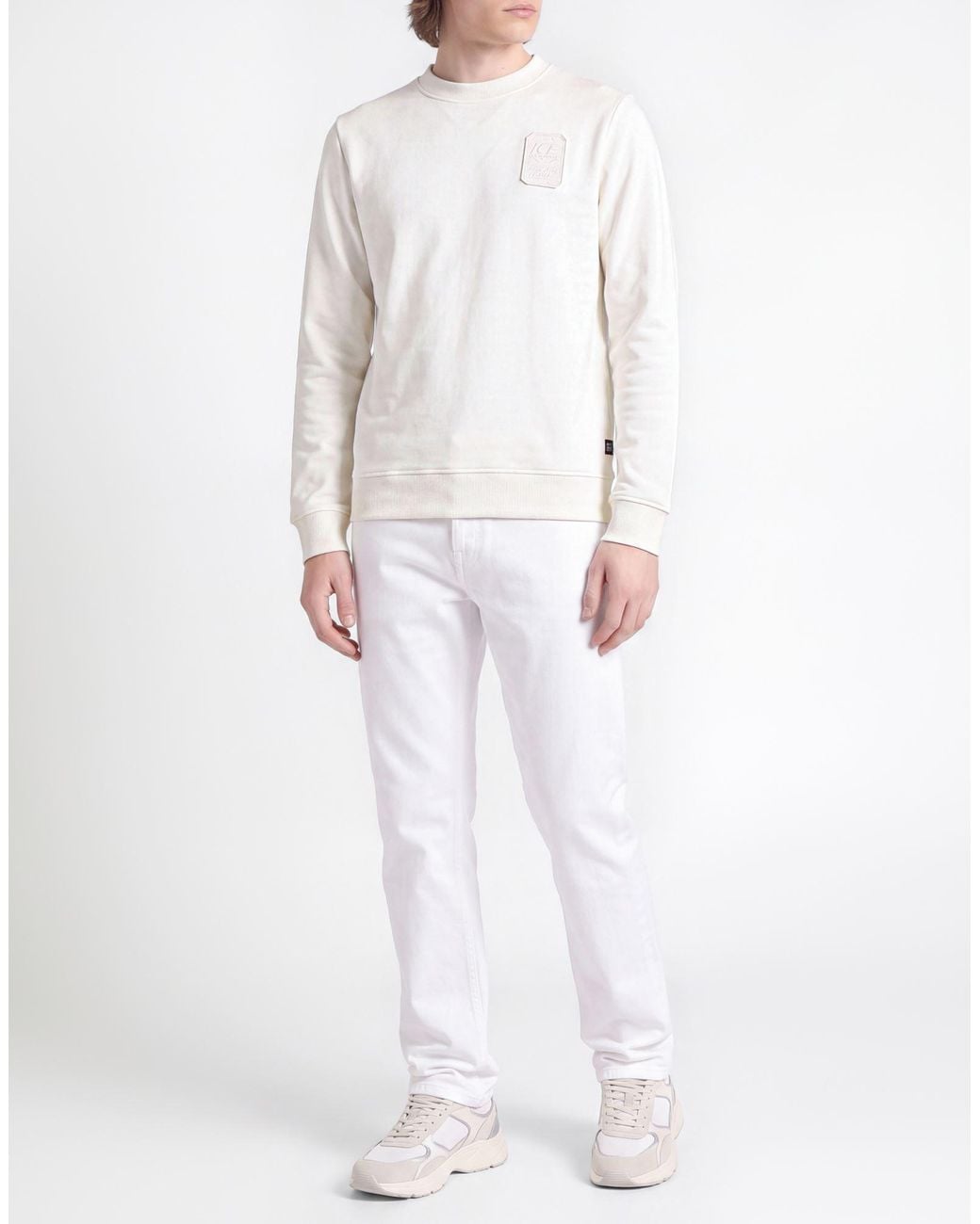 Ice Iceberg White Sweatshirt Cotton for men