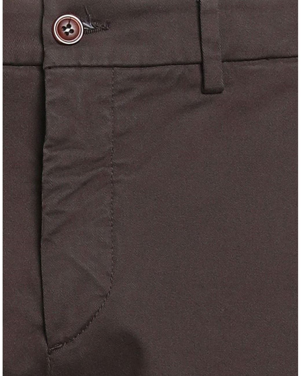 Harmont & Blaine Gray Dark Pants Cotton, Elastane for men