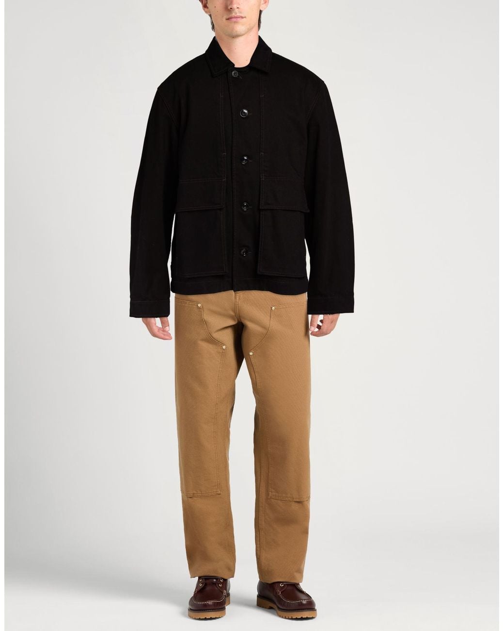Lemaire Black Denim Outerwear for men