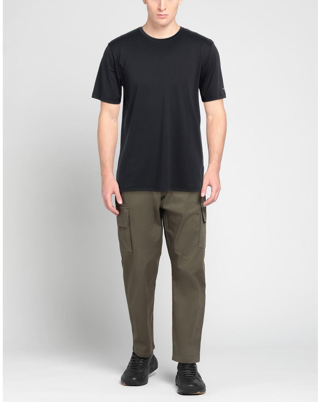 People Of Shibuya Black T-Shirt Polyamide, Elastane for men