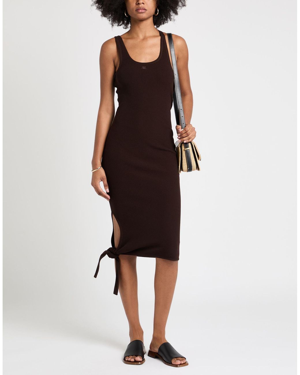 Courreges Purple Midi Dress