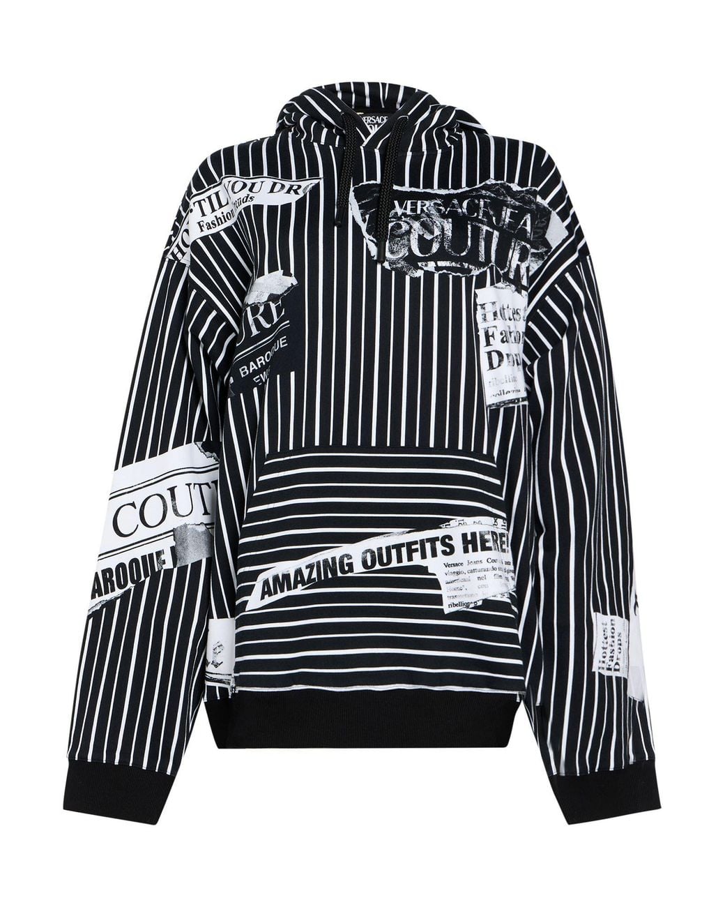 Versace Jeans Couture Black Sweatshirt Cotton