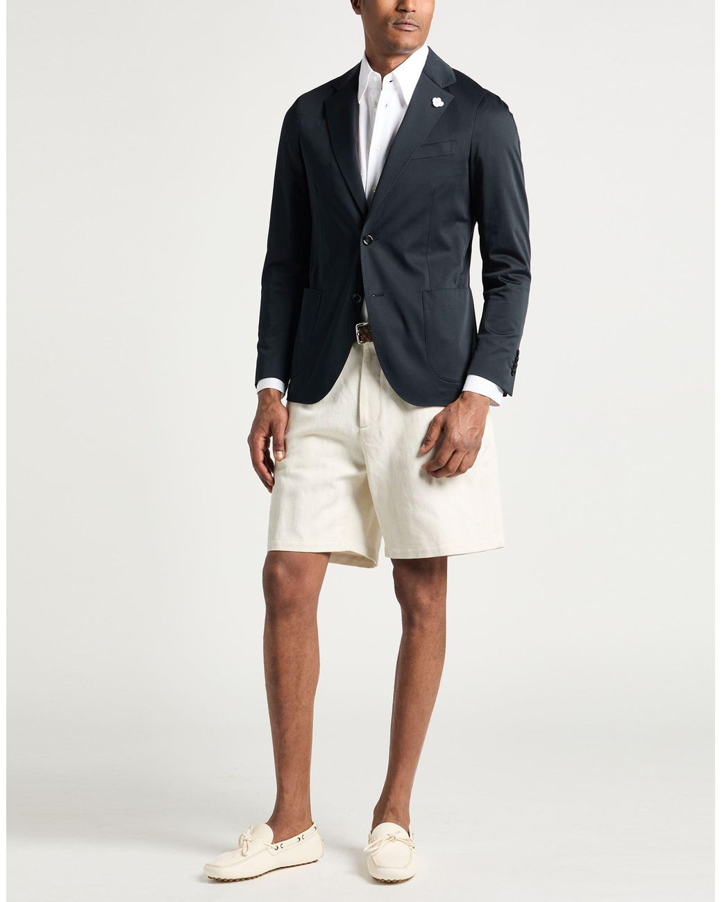 Lardini Black Blazer Cotton, Elastane for men