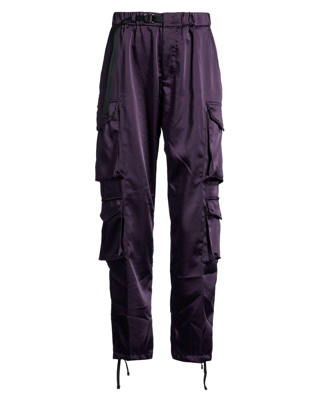 White Sand Blue Pants Polyester, Elastane