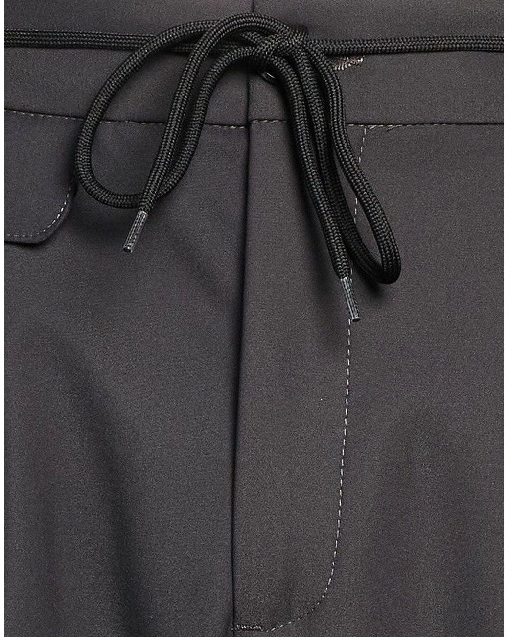 Berna Gray Charcoal Pants Cotton, Polyamide, Elastane for men