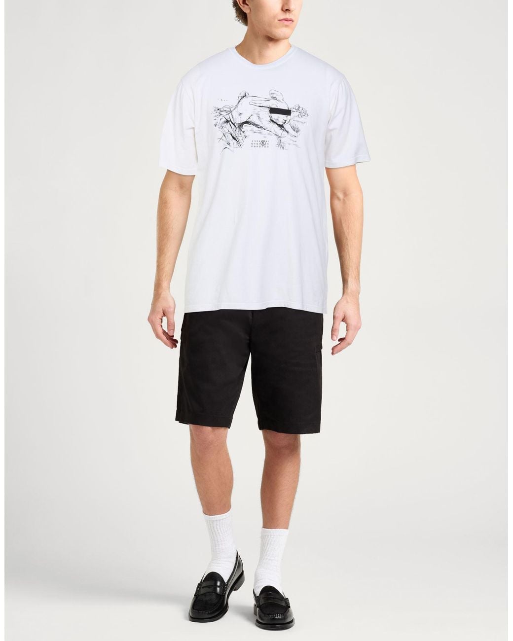 MM6 MAISON MARGIELA X SALOMON White T-Shirt Cotton for men