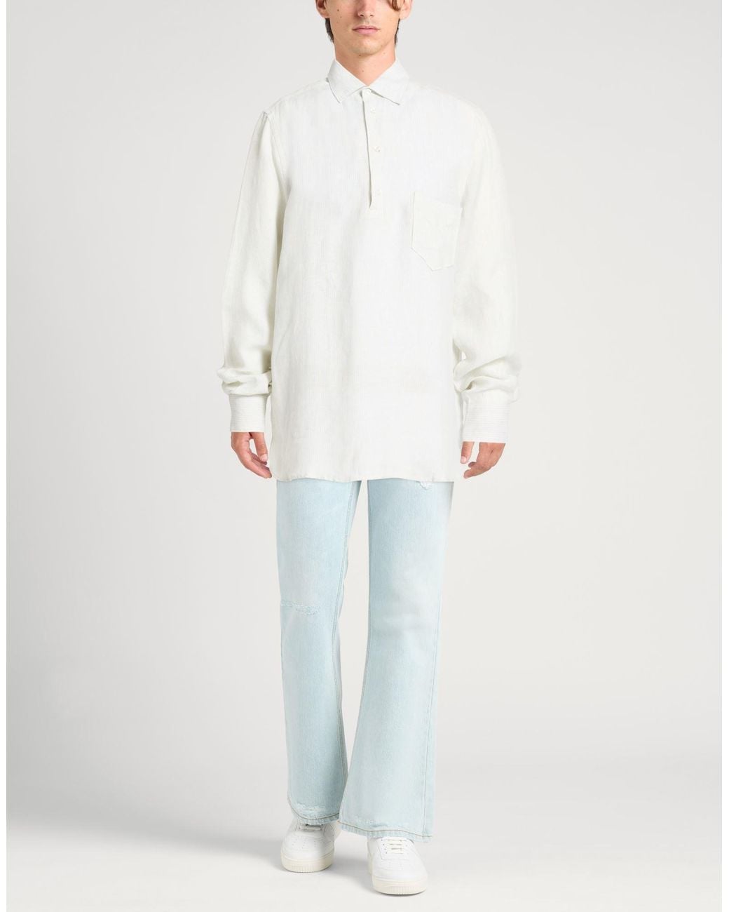 Manebí Hemd in White für Herren