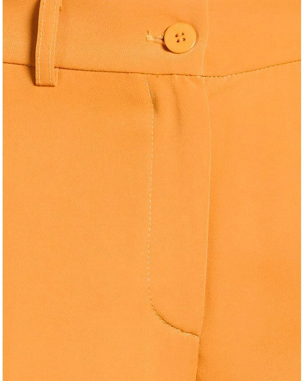 SKILLS & GENES Orange Pants Polyester, Elastane