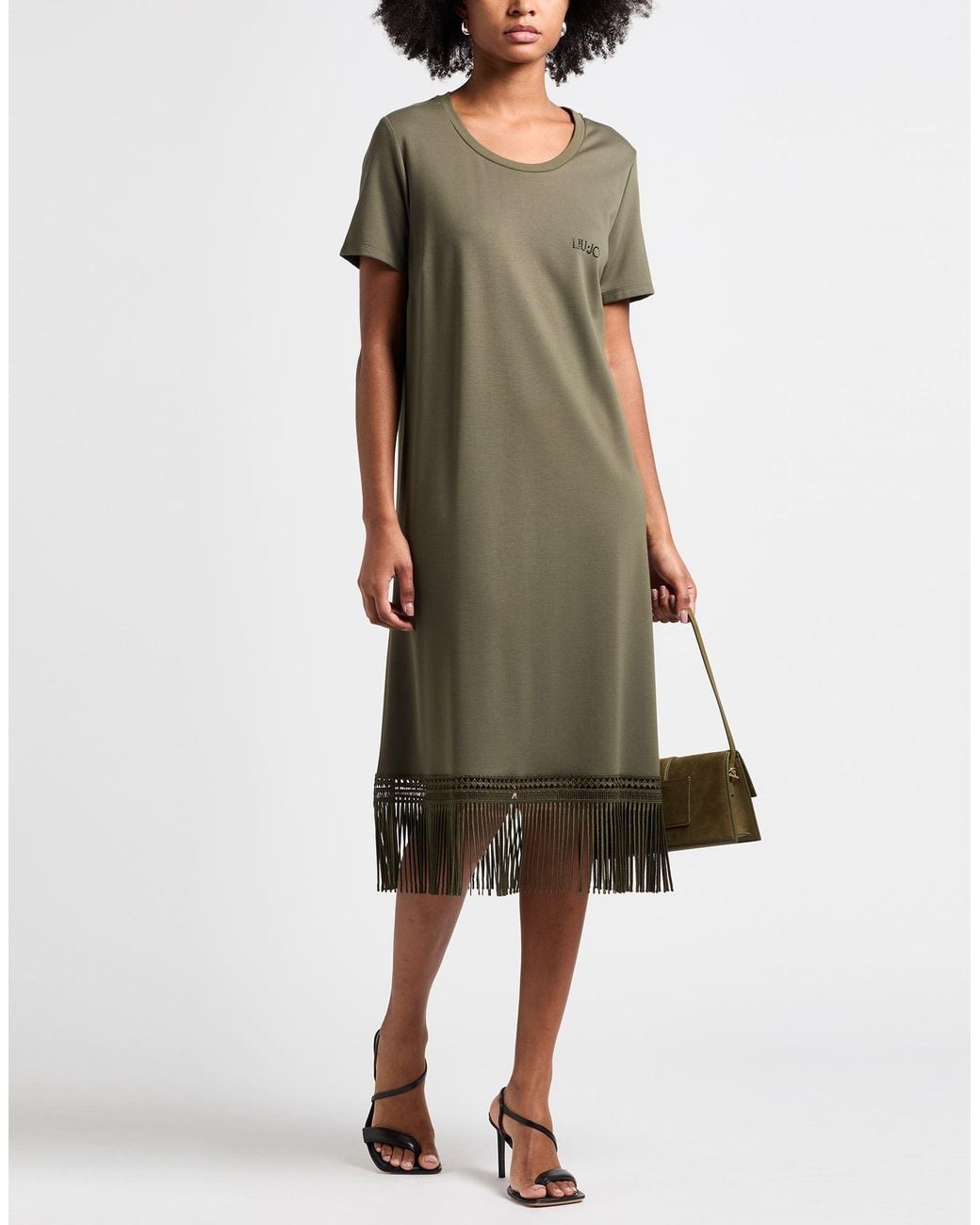 Liu Jo Gray Midi Dress