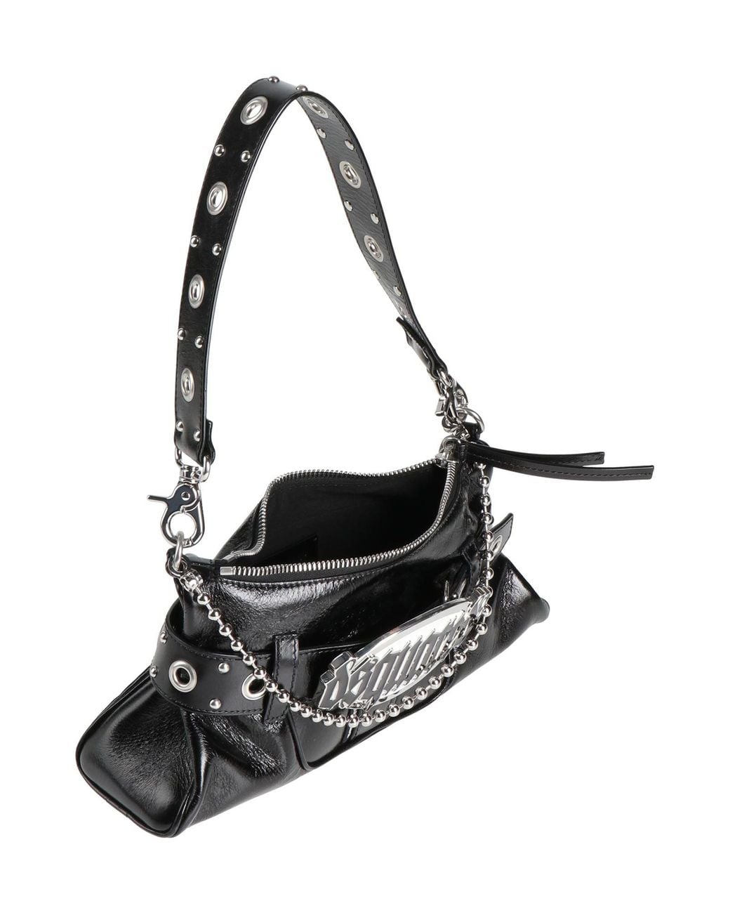 DSquared² Black Shoulder Bag Leather