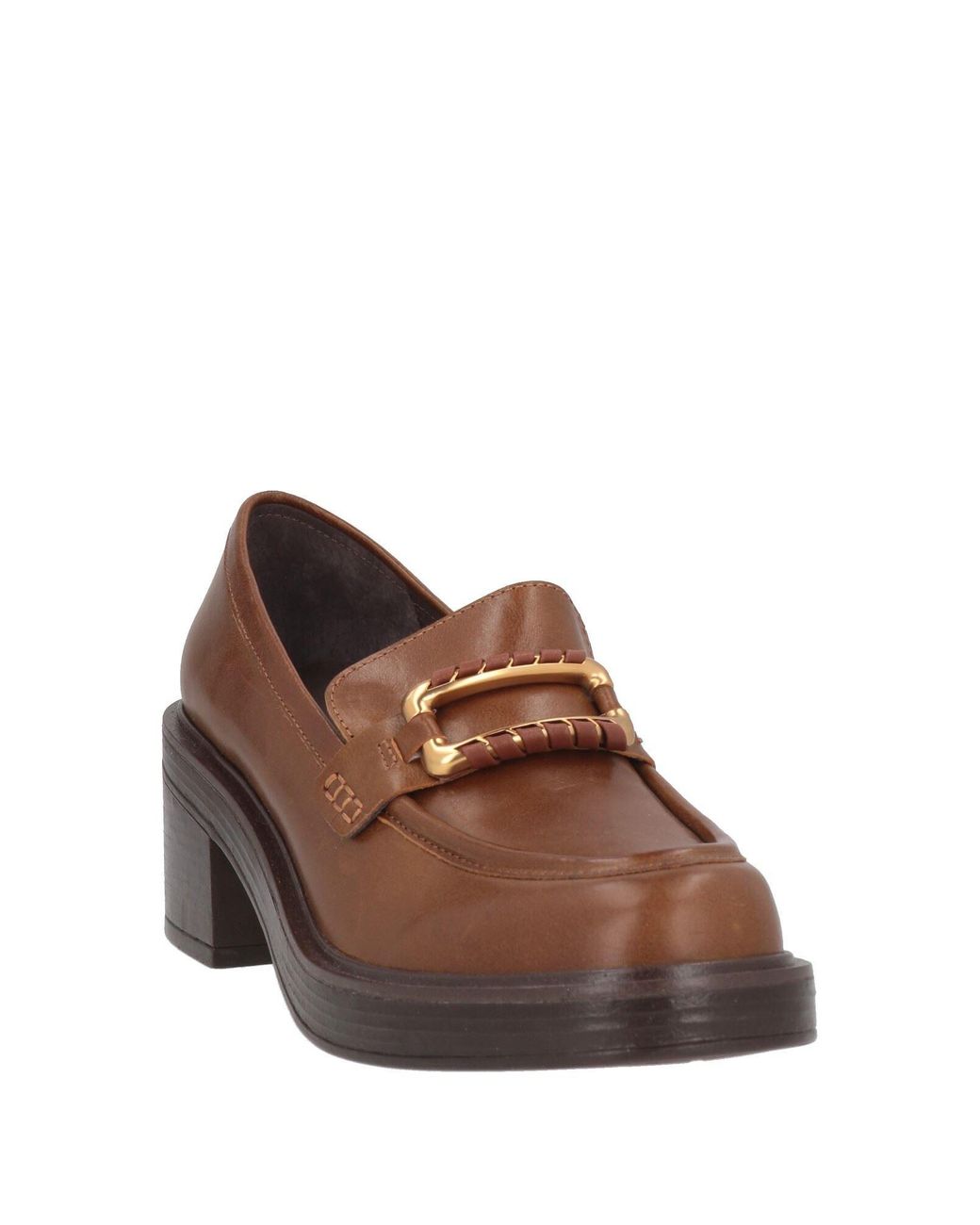 Emanuélle Vee Brown Loafers Leather