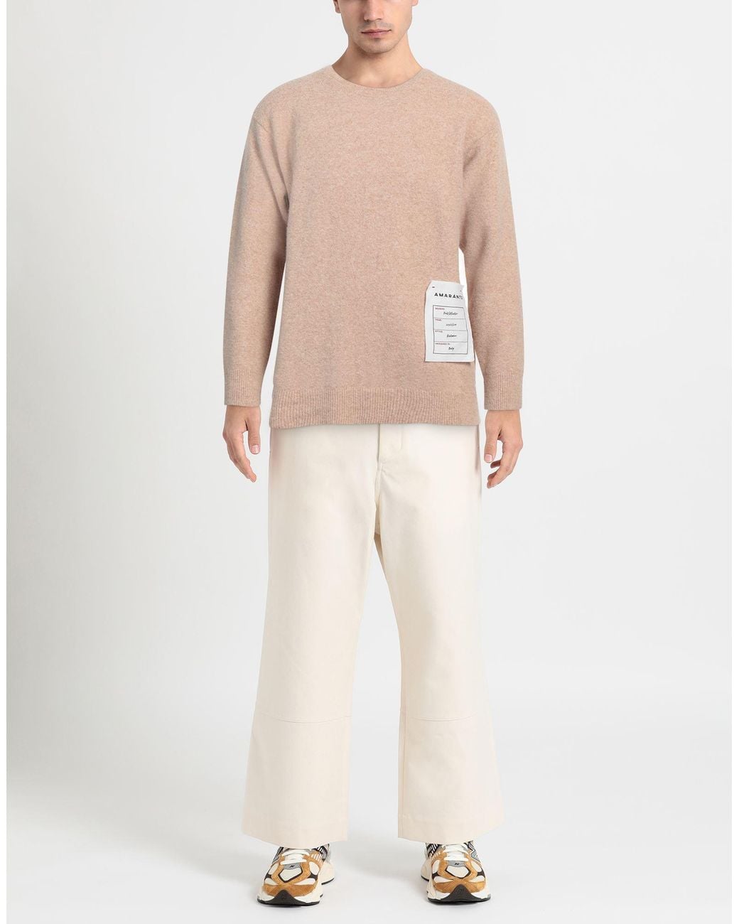 Amaranto Natural Sweater Wool, Nylon, Elastane for men