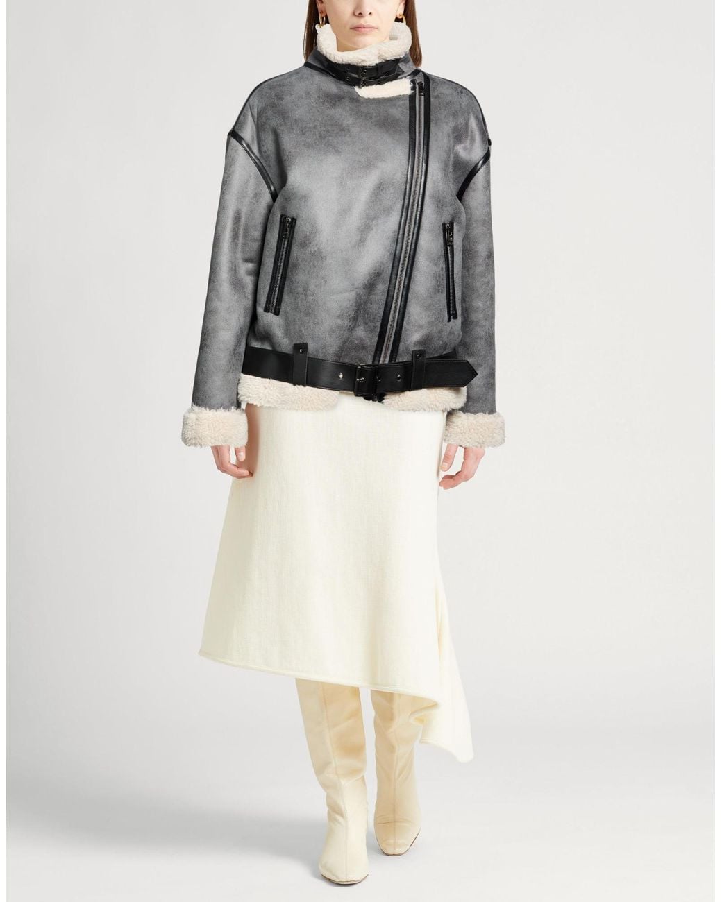Liu Jo Gray Shearling & Teddy