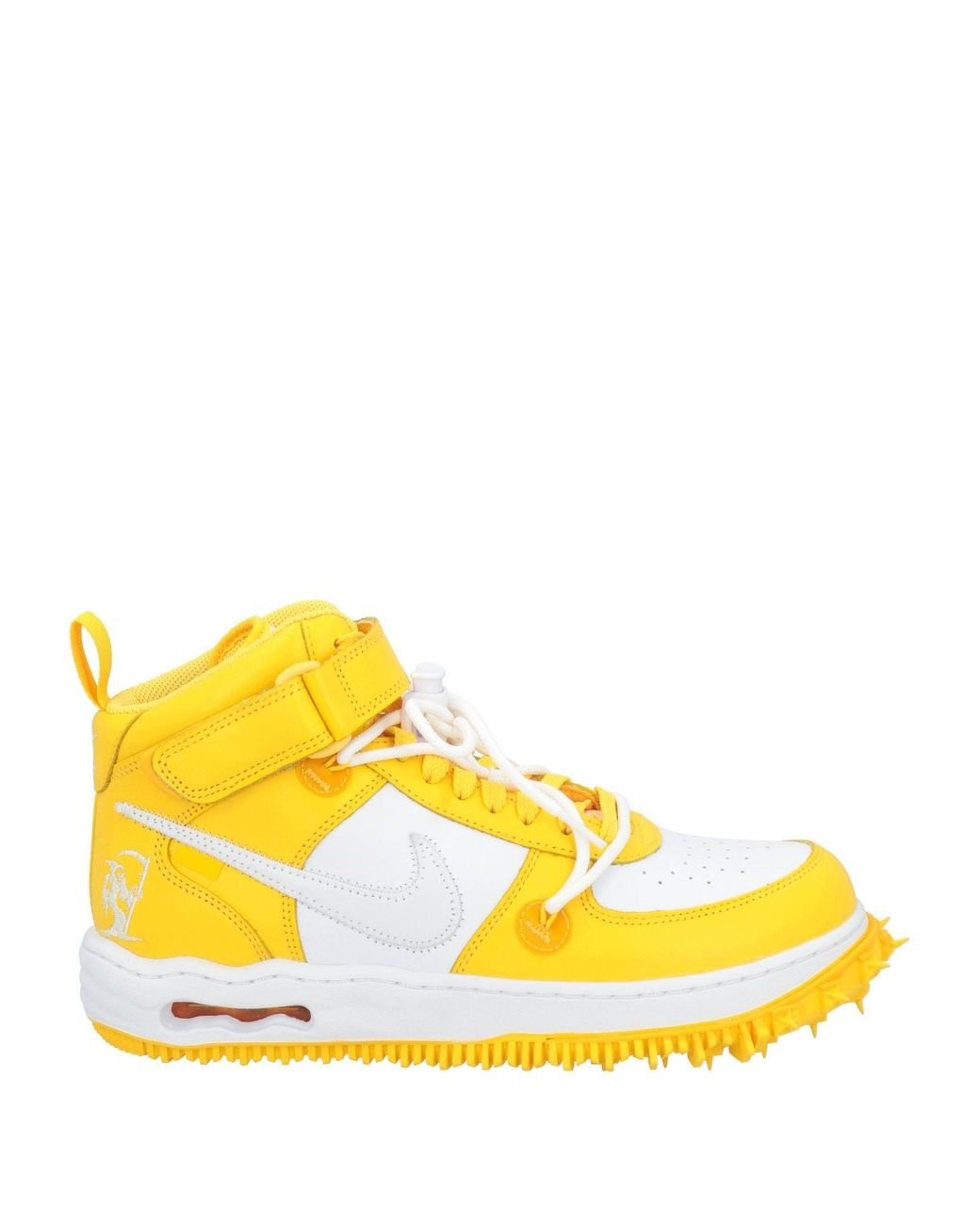 Nike X Off Sneakers Leather in Yellow for Men Lyst